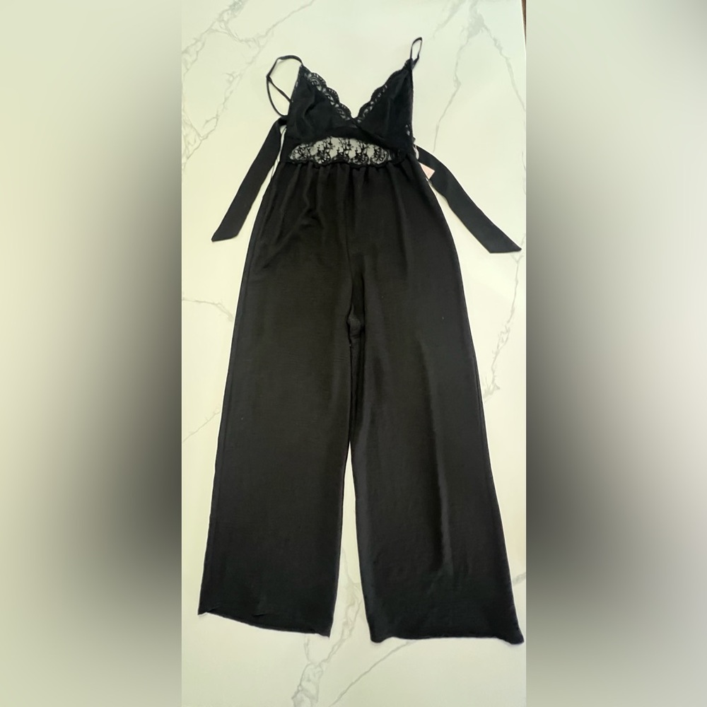 Nwt Medium Blashe Jumpsuit cute peek through lace midsection